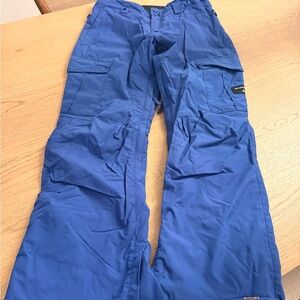 Quiksilver Men's Blue Cargo snowboard Pants